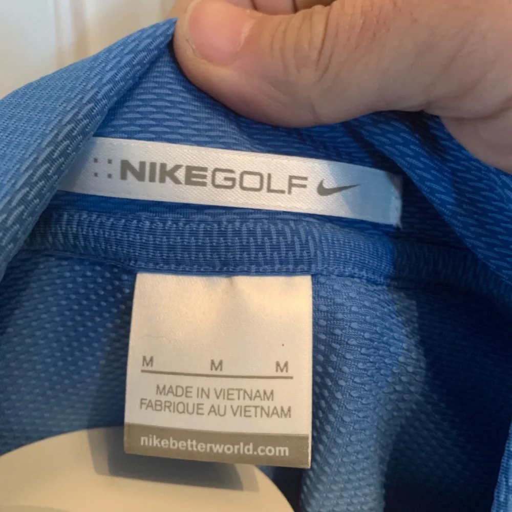 Nike dri fit golf shirt with Wherls up logo‎ . Worn once